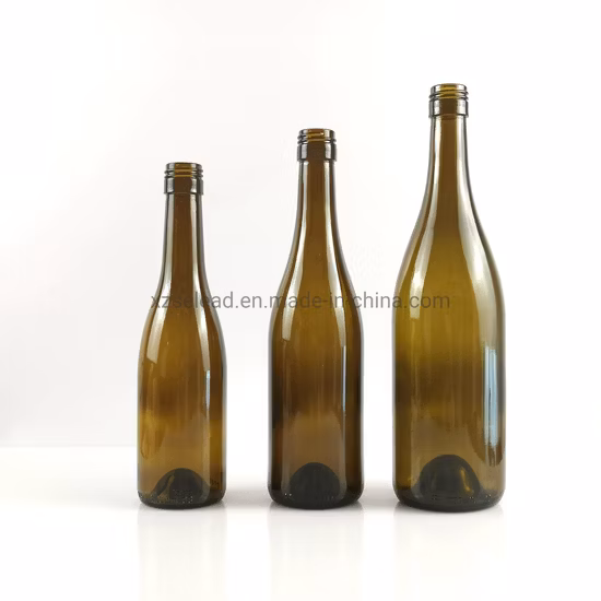 500ml 750ml Frasco de vidro de perfume de alumínio com máquina de tampagem de parafuso